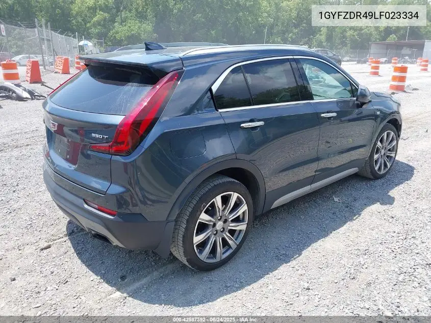 2020 Cadillac Xt4 Awd Premium Luxury VIN: 1GYFZDR49LF023334 Lot: 42587392