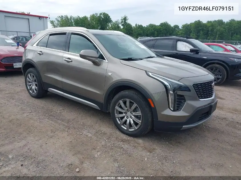2020 Cadillac Xt4 Awd Premium Luxury VIN: 1GYFZDR46LF079151 Lot: 42591292