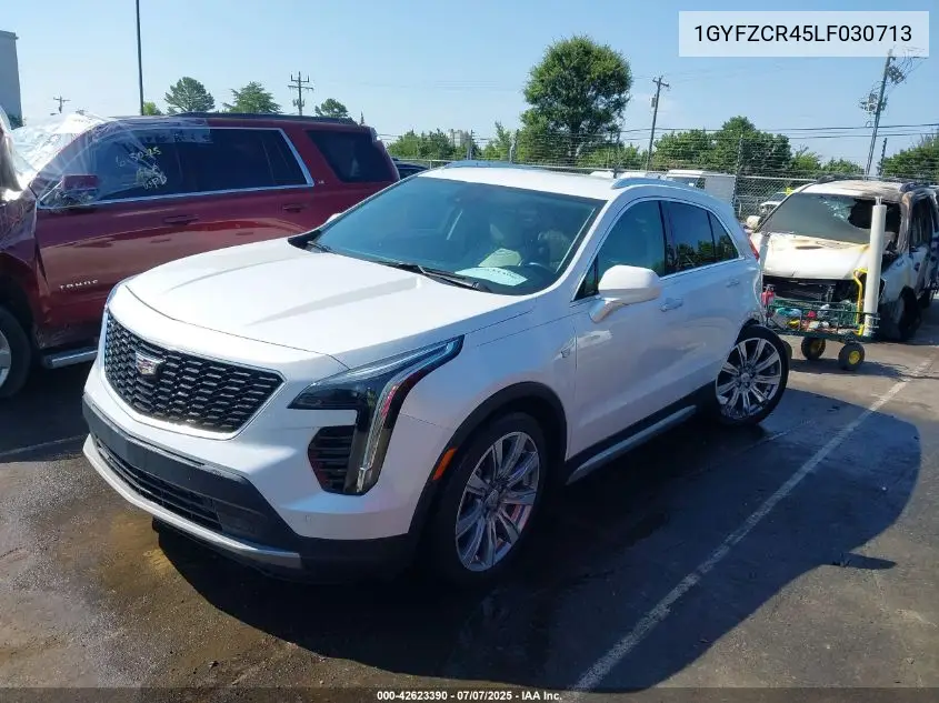 2020 Cadillac Xt4 Fwd Premium Luxury VIN: 1GYFZCR45LF030713 Lot: 42623390