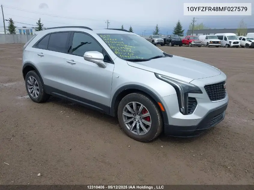 2021 Cadillac Xt4 Sport VIN: 1GYFZFR48MF027579 Lot: 12310405