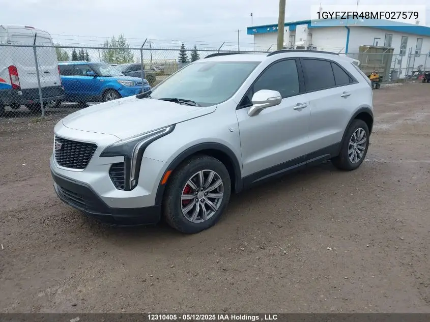 2021 Cadillac Xt4 Sport VIN: 1GYFZFR48MF027579 Lot: 12310405