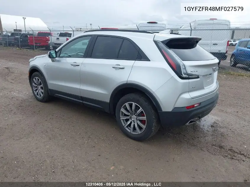 2021 Cadillac Xt4 Sport VIN: 1GYFZFR48MF027579 Lot: 12310405