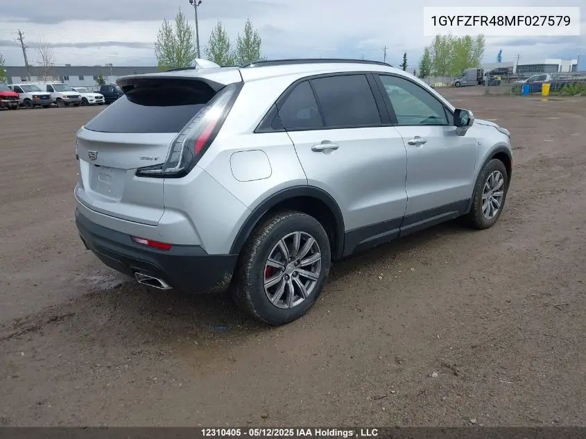 2021 Cadillac Xt4 Sport VIN: 1GYFZFR48MF027579 Lot: 12310405