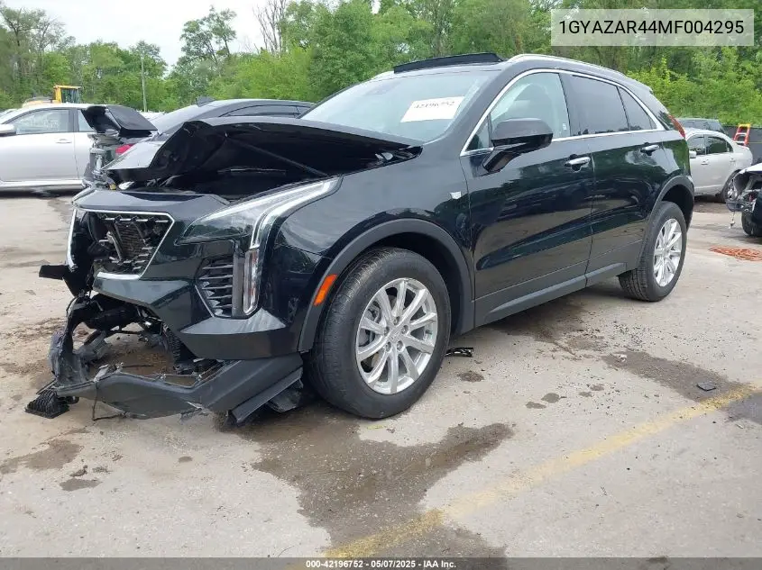 2021 Cadillac Xt4 Fwd Luxury VIN: 1GYAZAR44MF004295 Lot: 42196752