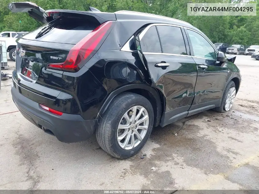 2021 Cadillac Xt4 Fwd Luxury VIN: 1GYAZAR44MF004295 Lot: 42196752