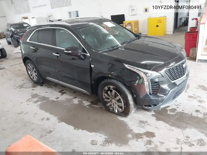 2021 Cadillac Xt4 Awd Premium Luxury VIN: 1GYFZDR40MF080491 Lot: 42542677