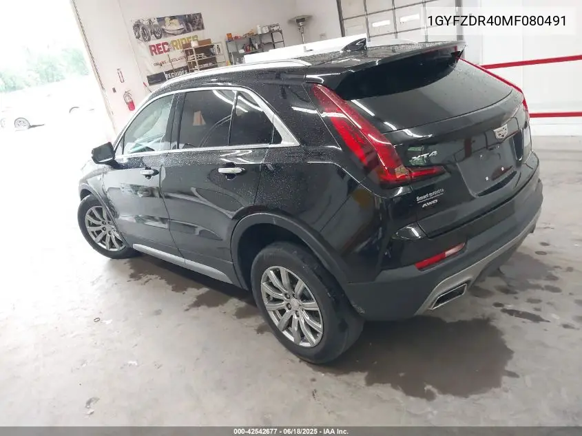 2021 Cadillac Xt4 Awd Premium Luxury VIN: 1GYFZDR40MF080491 Lot: 42542677