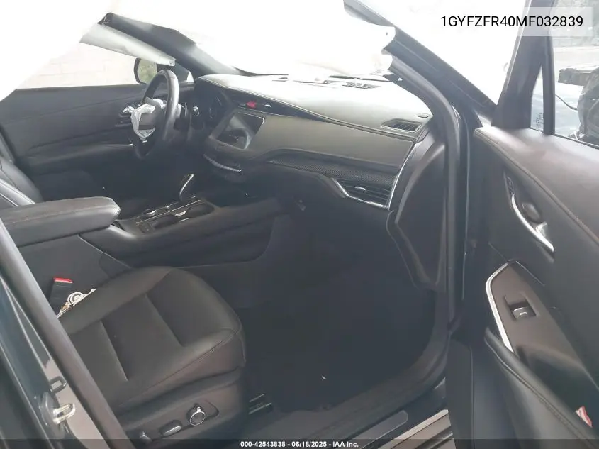 2021 Cadillac Xt4 Awd Sport VIN: 1GYFZFR40MF032839 Lot: 42543838