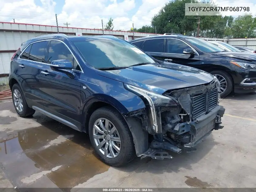 2021 Cadillac Xt4 Fwd Premium Luxury VIN: 1GYFZCR47MF068798 Lot: 42550823