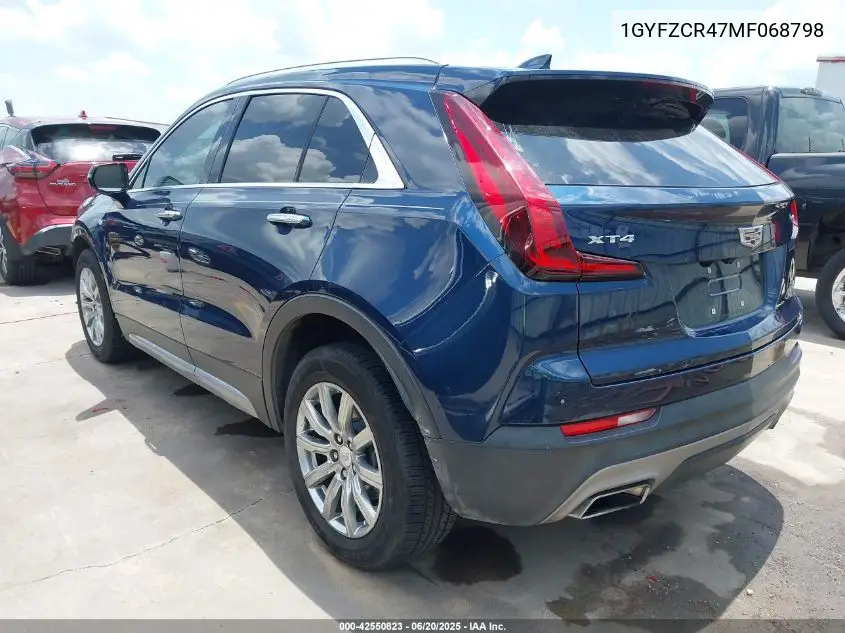 2021 Cadillac Xt4 Fwd Premium Luxury VIN: 1GYFZCR47MF068798 Lot: 42550823