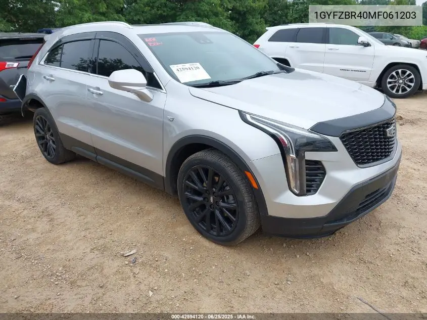 2021 Cadillac Xt4 Awd Luxury VIN: 1GYFZBR40MF061203 Lot: 42594120
