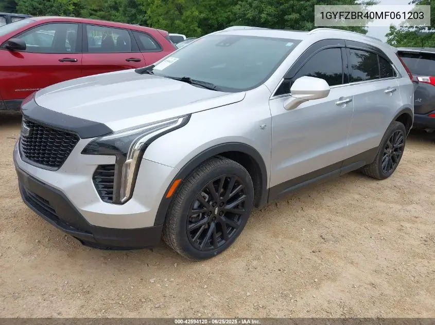 2021 Cadillac Xt4 Awd Luxury VIN: 1GYFZBR40MF061203 Lot: 42594120