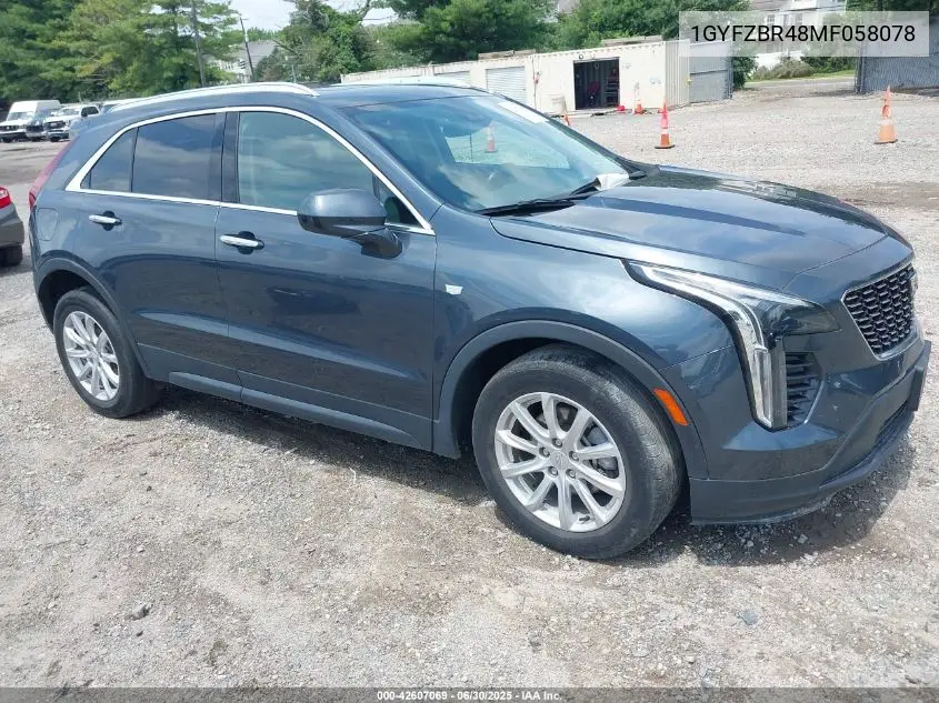 2021 Cadillac Xt4 Awd Luxury VIN: 1GYFZBR48MF058078 Lot: 42607069