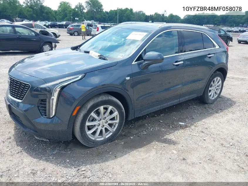 2021 Cadillac Xt4 Awd Luxury VIN: 1GYFZBR48MF058078 Lot: 42607069