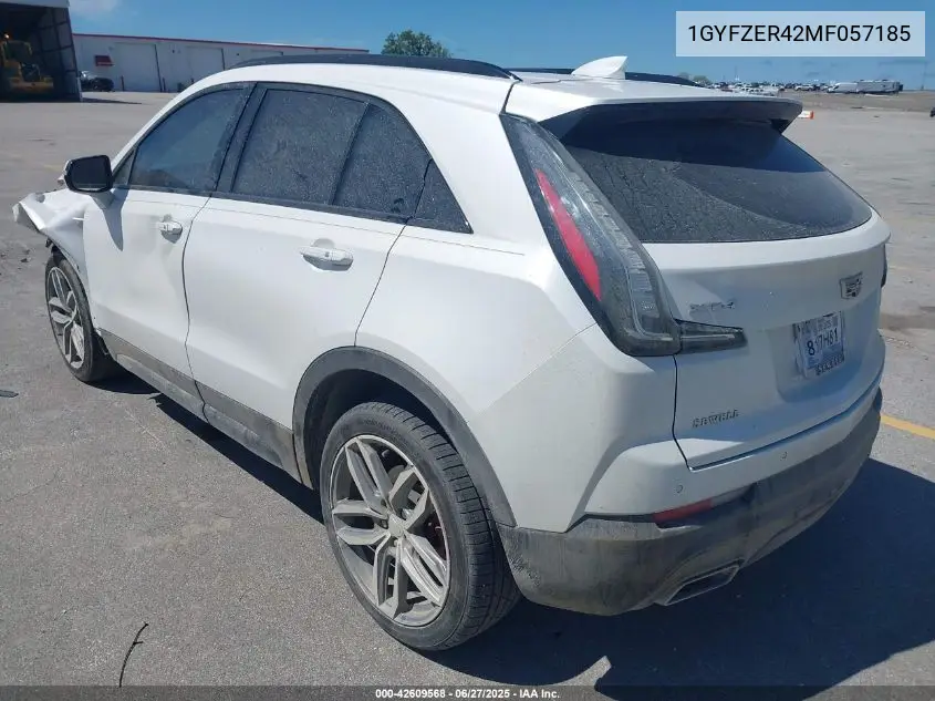 2021 Cadillac Xt4 Fwd Sport VIN: 1GYFZER42MF057185 Lot: 42609568