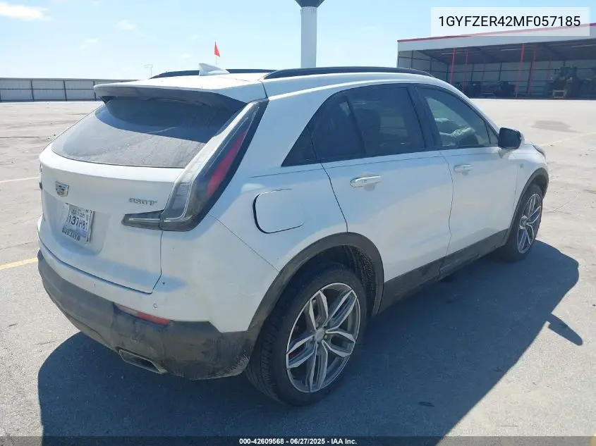 2021 Cadillac Xt4 Fwd Sport VIN: 1GYFZER42MF057185 Lot: 42609568