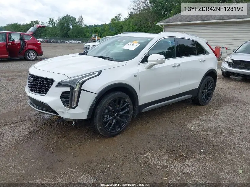 2022 Cadillac Xt4 Awd Premium Luxury VIN: 1GYFZDR42NF128199 Lot: 42522314