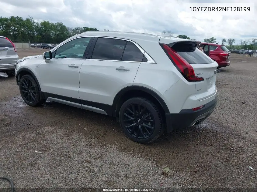 2022 Cadillac Xt4 Awd Premium Luxury VIN: 1GYFZDR42NF128199 Lot: 42522314