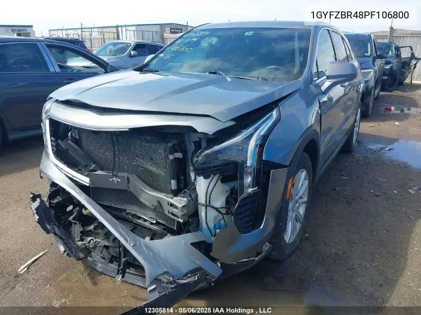 2023 Cadillac Xt4 Luxury VIN: 1GYFZBR48PF106800 Lot: 12305814