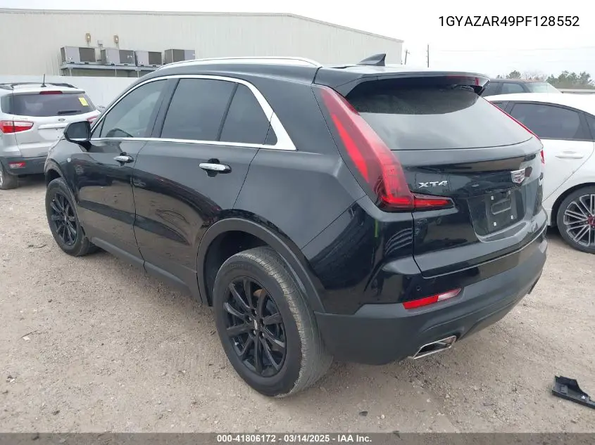 2023 Cadillac Xt4 Fwd Luxury VIN: 1GYAZAR49PF128552 Lot: 41806172