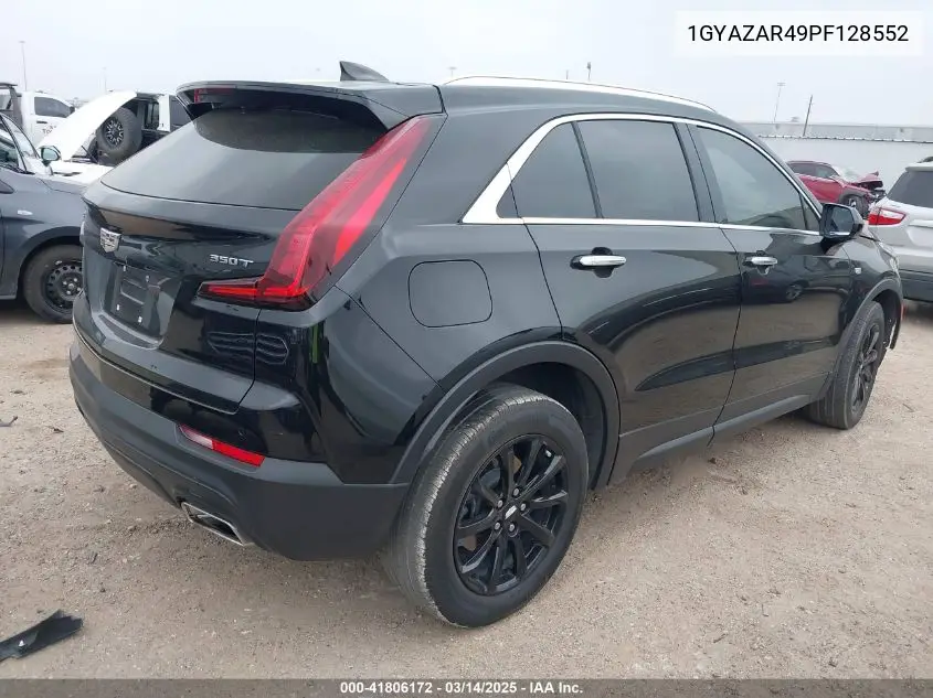 2023 Cadillac Xt4 Fwd Luxury VIN: 1GYAZAR49PF128552 Lot: 41806172