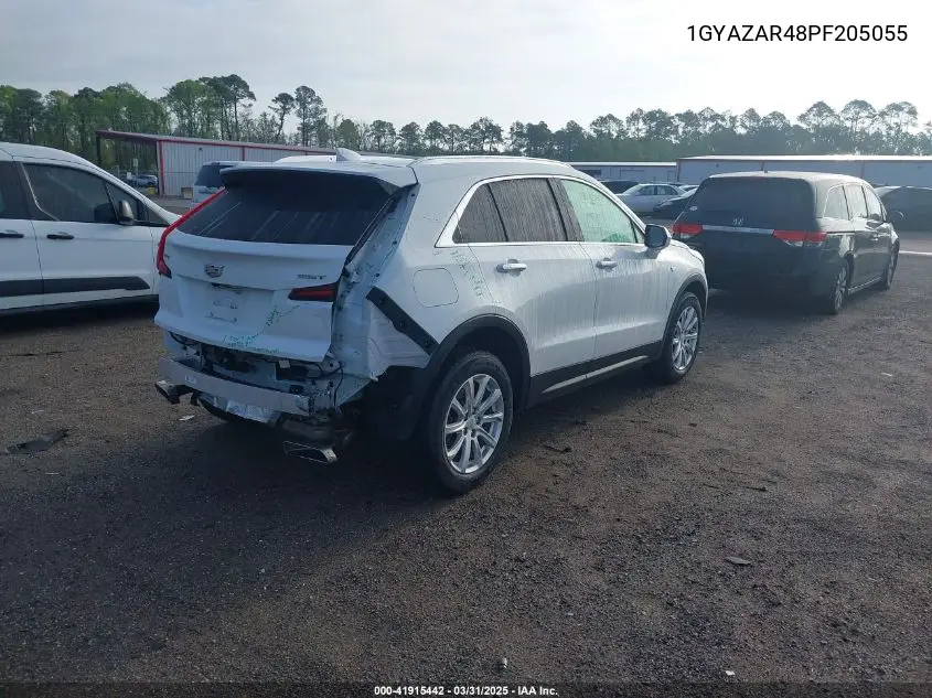2023 Cadillac Xt4 Fwd Luxury VIN: 1GYAZAR48PF205055 Lot: 41915442