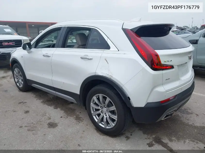 2023 Cadillac Xt4 Awd Premium Luxury VIN: 1GYFZDR43PF176779 Lot: 42474774