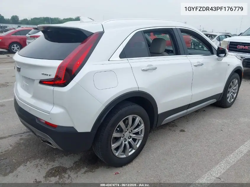 2023 Cadillac Xt4 Awd Premium Luxury VIN: 1GYFZDR43PF176779 Lot: 42474774