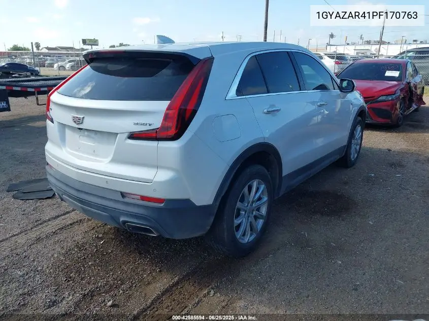 2023 Cadillac Xt4 Fwd Luxury VIN: 1GYAZAR41PF170763 Lot: 42585594
