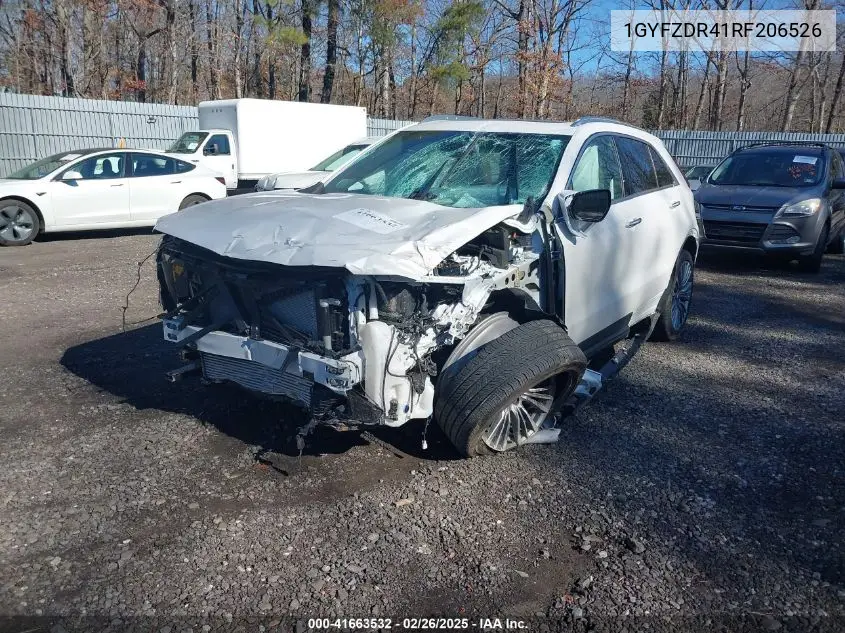 2024 Cadillac Xt4 Awd Premium Luxury VIN: 1GYFZDR41RF206526 Lot: 41663532