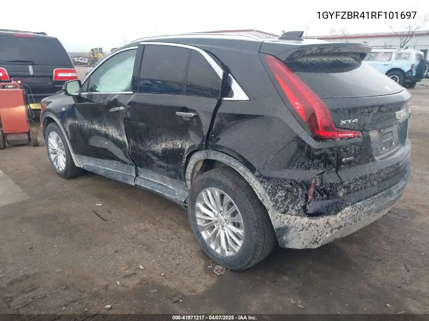 2024 Cadillac Xt4 Awd Luxury VIN: 1GYFZBR41RF101697 Lot: 41971217