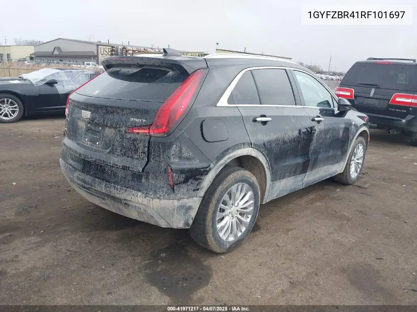 2024 Cadillac Xt4 Awd Luxury VIN: 1GYFZBR41RF101697 Lot: 41971217