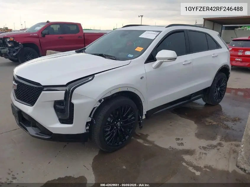 2024 Cadillac Xt4 Fwd Sport VIN: 1GYFZER42RF246488 Lot: 42029551