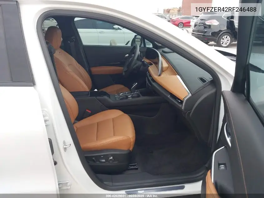 2024 Cadillac Xt4 Fwd Sport VIN: 1GYFZER42RF246488 Lot: 42029551