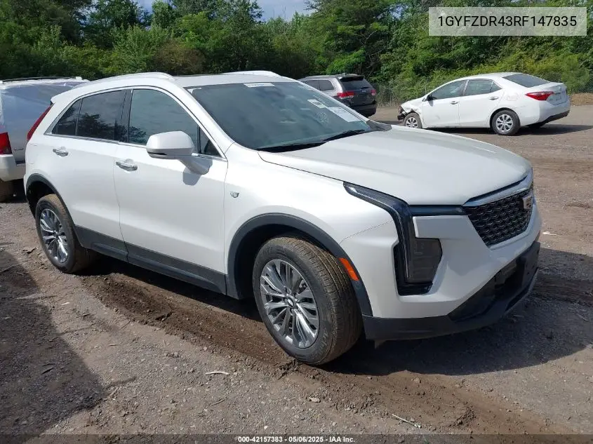 2024 Cadillac Xt4 Awd Premium Luxury VIN: 1GYFZDR43RF147835 Lot: 42157383