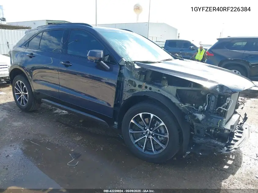 2024 Cadillac Xt4 Fwd Sport VIN: 1GYFZER40RF226384 Lot: 42220804