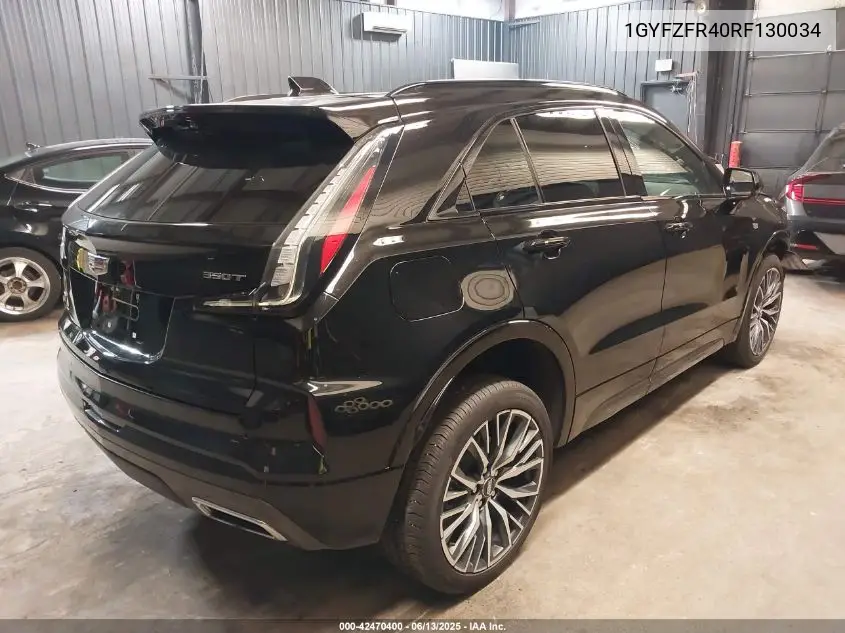 2024 Cadillac Xt4 Awd Sport VIN: 1GYFZFR40RF130034 Lot: 42470400