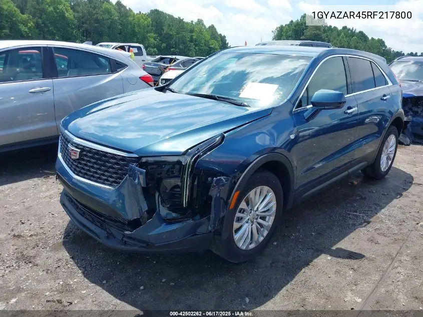 2024 Cadillac Xt4 Fwd Luxury VIN: 1GYAZAR45RF217800 Lot: 42502262