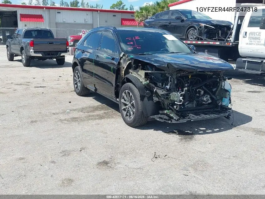 2024 Cadillac Xt4 Fwd Sport VIN: 1GYFZER44RF247318 Lot: 42517171