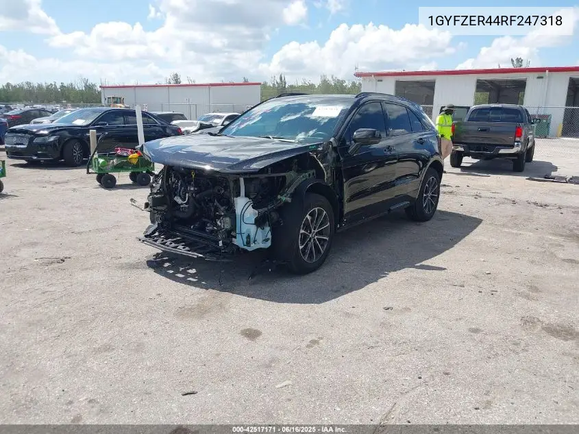 2024 Cadillac Xt4 Fwd Sport VIN: 1GYFZER44RF247318 Lot: 42517171