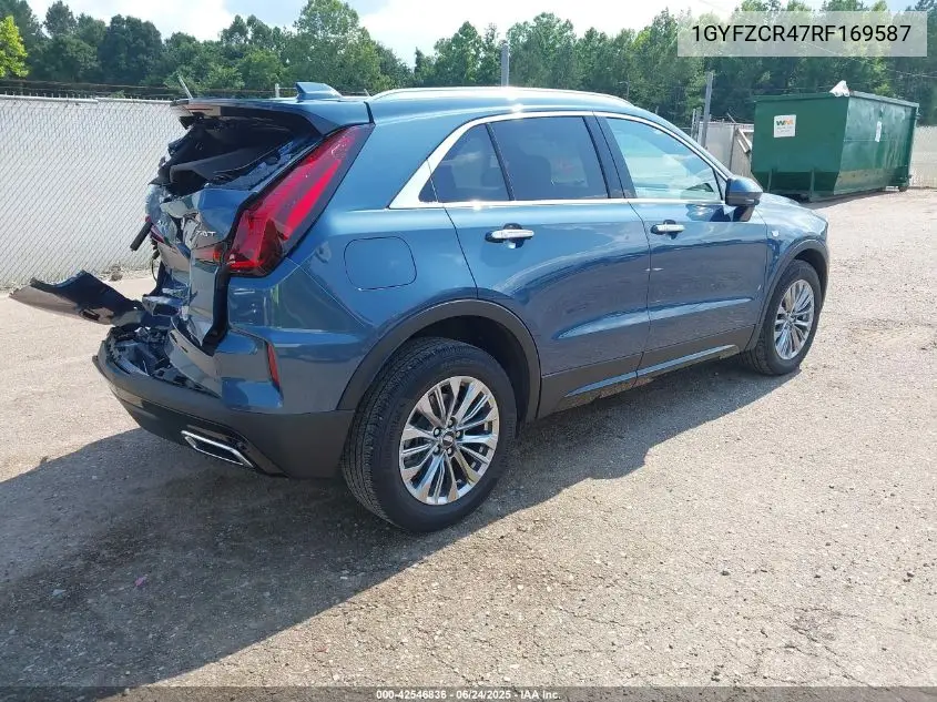 2024 Cadillac Xt4 Fwd Premium Luxury VIN: 1GYFZCR47RF169587 Lot: 42546836