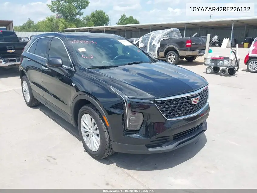 2024 Cadillac Xt4 Fwd Luxury VIN: 1GYAZAR42RF226132 Lot: 42548574