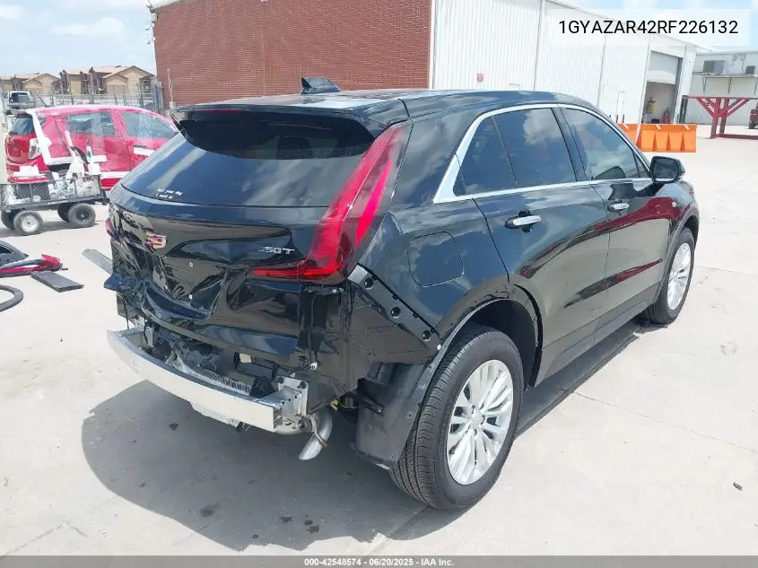 2024 Cadillac Xt4 Fwd Luxury VIN: 1GYAZAR42RF226132 Lot: 42548574