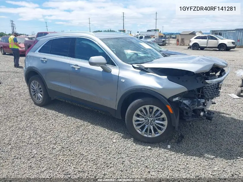 2024 Cadillac Xt4 Awd Premium Luxury VIN: 1GYFZDR40RF141281 Lot: 42585681