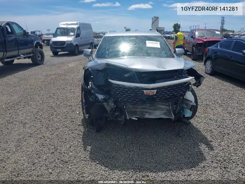 2024 Cadillac Xt4 Awd Premium Luxury VIN: 1GYFZDR40RF141281 Lot: 42585681