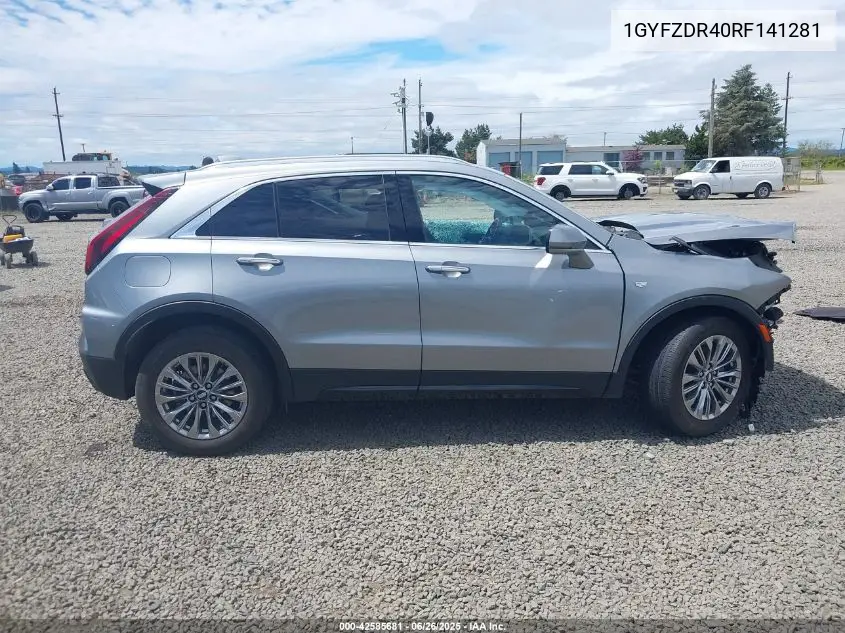 2024 Cadillac Xt4 Awd Premium Luxury VIN: 1GYFZDR40RF141281 Lot: 42585681