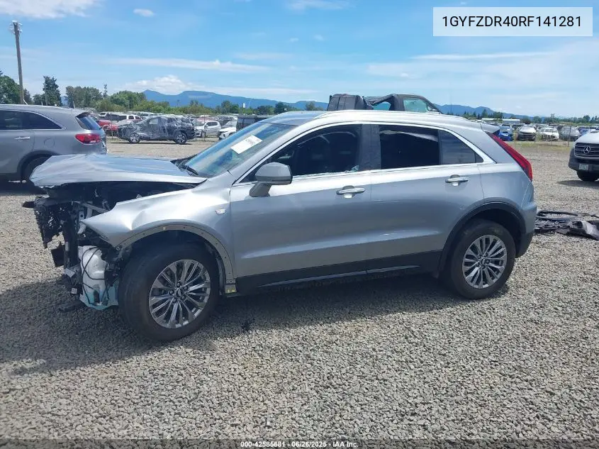 2024 Cadillac Xt4 Awd Premium Luxury VIN: 1GYFZDR40RF141281 Lot: 42585681