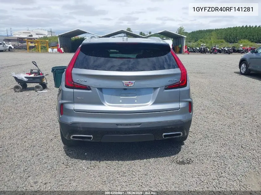 2024 Cadillac Xt4 Awd Premium Luxury VIN: 1GYFZDR40RF141281 Lot: 42585681