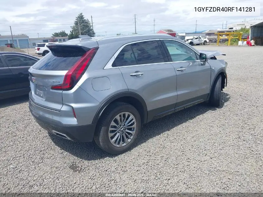 2024 Cadillac Xt4 Awd Premium Luxury VIN: 1GYFZDR40RF141281 Lot: 42585681