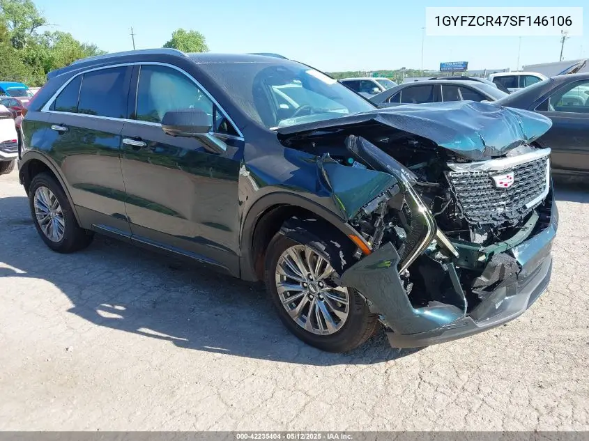 2025 Cadillac Xt4 Fwd Premium Luxury VIN: 1GYFZCR47SF146106 Lot: 42235404